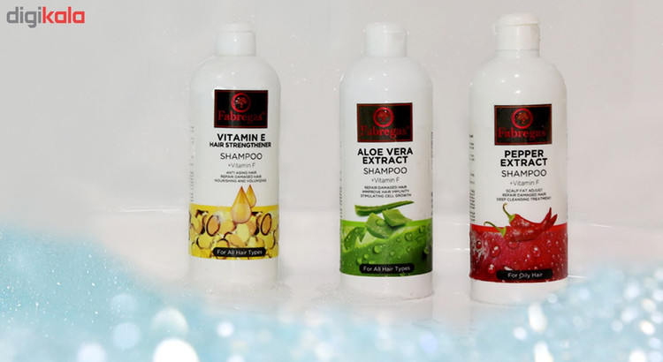 پیشنویس ۲۲۴شامپو مو ویتامینه روزانه فابریگاس مدل Aloevera حجم 400 میلی لیتر