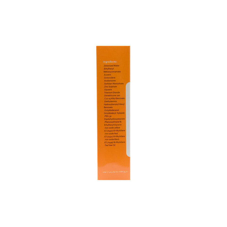 کرم ضد آفتاب رنگی LIGHT(بژ روشن) وچه مدل SPF50 مناسب پوستهای چرب حجم 40 میلی لیتر
