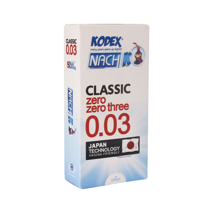کاندوم ناچ کدکس مدل CLASSIC 0.03 بسته 12 عددی به همراه کاندوم ناچ کدکس مدل Happy lady بسته 10 عددی