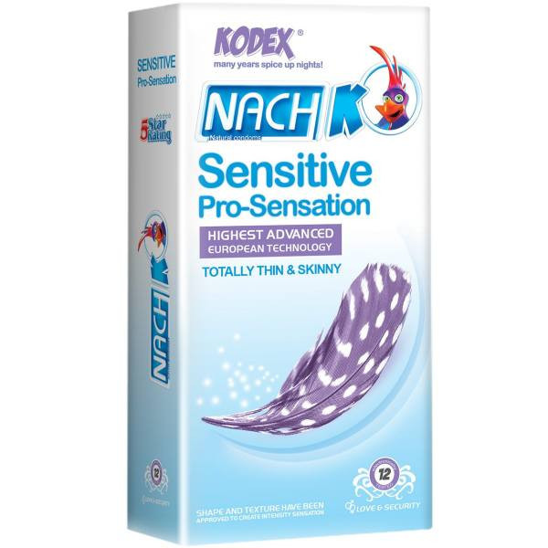 کاندوم ناچ کدکس مدل 690 BIG DOTS بسته 10 عددی به همراه کاندوم ناچ کدکس مدل Sensitive بسته 12 عددی