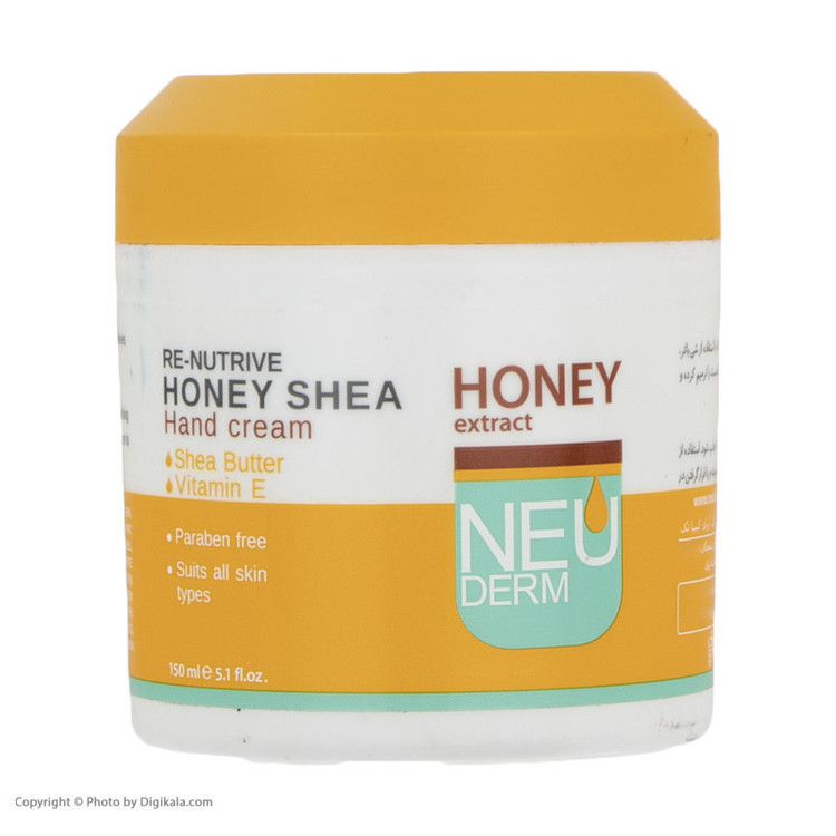 کرم نرم کننده دست نئودرم مدل Honey Shea حجم 150 میلی لیتر مجموعه 2 عددی