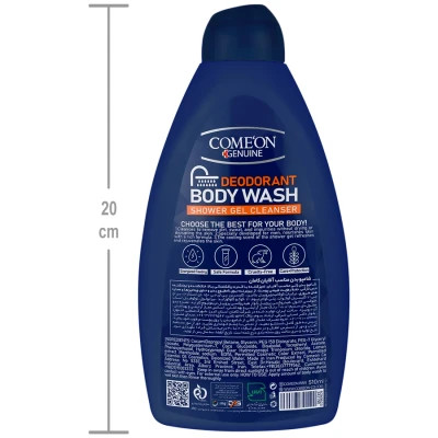 شامپو بدن ژلی ویک آپ مناسب آقایان کامان حجم 510ml