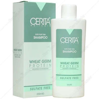 شامپو ضد ریزش جوانه گندم بدون سولفات سریتا حجم 200 ml