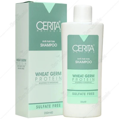 شامپو ضد ریزش جوانه گندم بدون سولفات سریتا حجم 200 ml