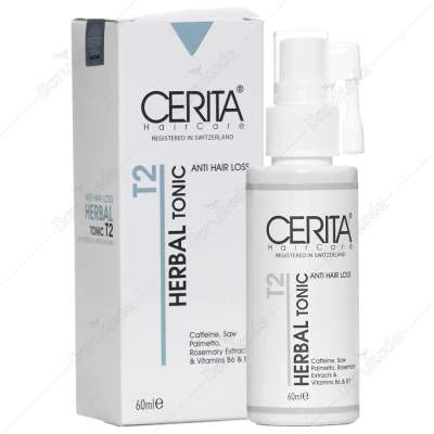 هیرتونیک گیاهی ضد ریزش و تقویت کننده مو تی 2 سریتا حجم 60 ml
