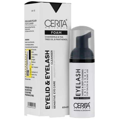 شامپو فوم شستشوی پلک و مژه سریتا حجم 60 ml
