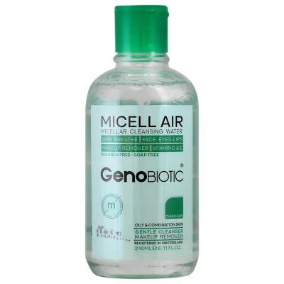 محلول پاک کننده آرایش پوست چرب ژنوبایوتیک حجم 240 ml