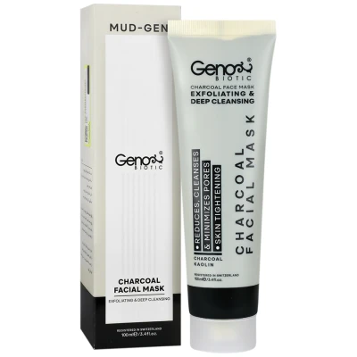 ماسک زغال صورت و گردن ژنوبایوتیک حجم 100 ml