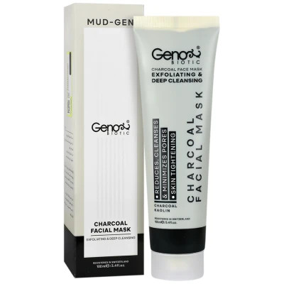 ماسک زغال صورت و گردن ژنوبایوتیک حجم 100 ml