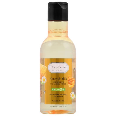 تونر پاک کننده و مرطوب کننده شیر و عسل 160ml دیپ سنس