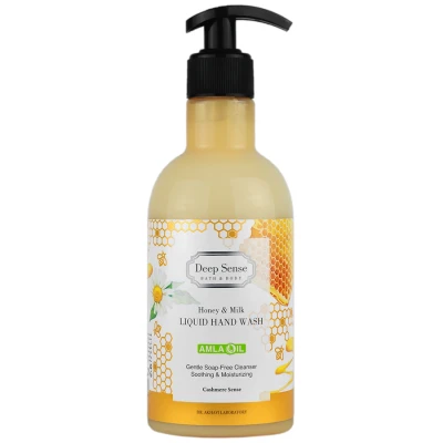 مایع دستشویی کرمی شیر عسل 400ml  دیپ سنس