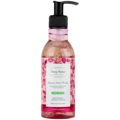 ژل شستشوی صورت گلاب انواع پوست 250ml دیپ سنس